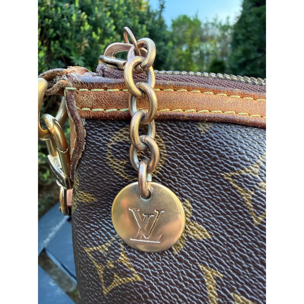 Louis Vuitton Palermo PM Monogram Canvas Handbag Brown Tote M40145 - Picture 14 of 16